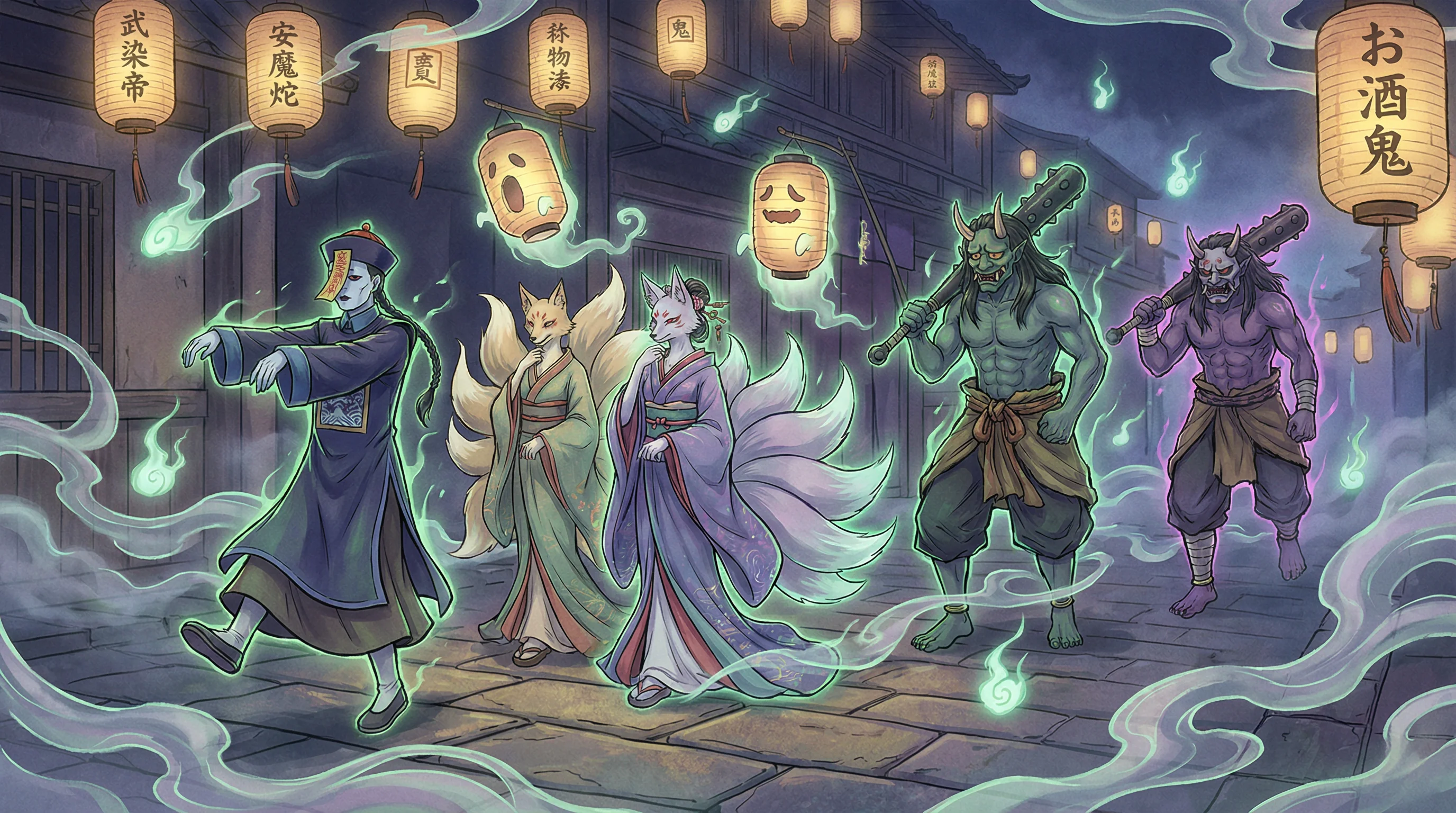 百鬼夜行 - 傻女闯艺界 中日鬼怪动漫